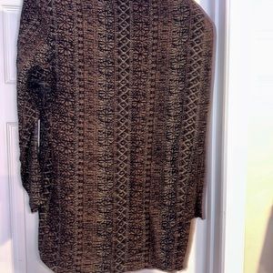 Blouse black & yellow  with silver buttons